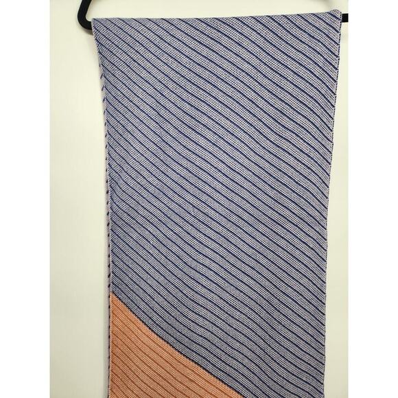 NWT Lele Sadoughi Oversized Two-Tone Pearl Stripe Scarf 97.5"L x 15"W - Picture 9 of 13